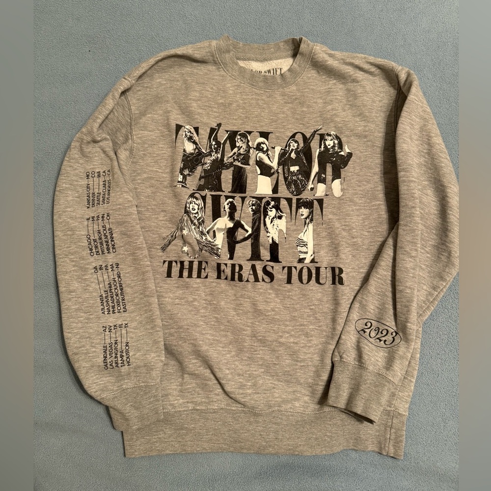 Taylor Swift Eras Tour 2023 grey eras sweatshirt